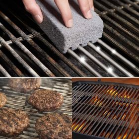 3pcs Ecological Grill Griddle Cleaning Brick Block, De-Scaling Cleaning Stone, For Removing Stains BBQ Racks Flat Top Cookers