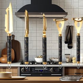 Professional Multifunctional Stainless Steel Peeler Set - Anti-rust Kitchen Tool for Fruits, Vegetables (Quantity: 5pc set)